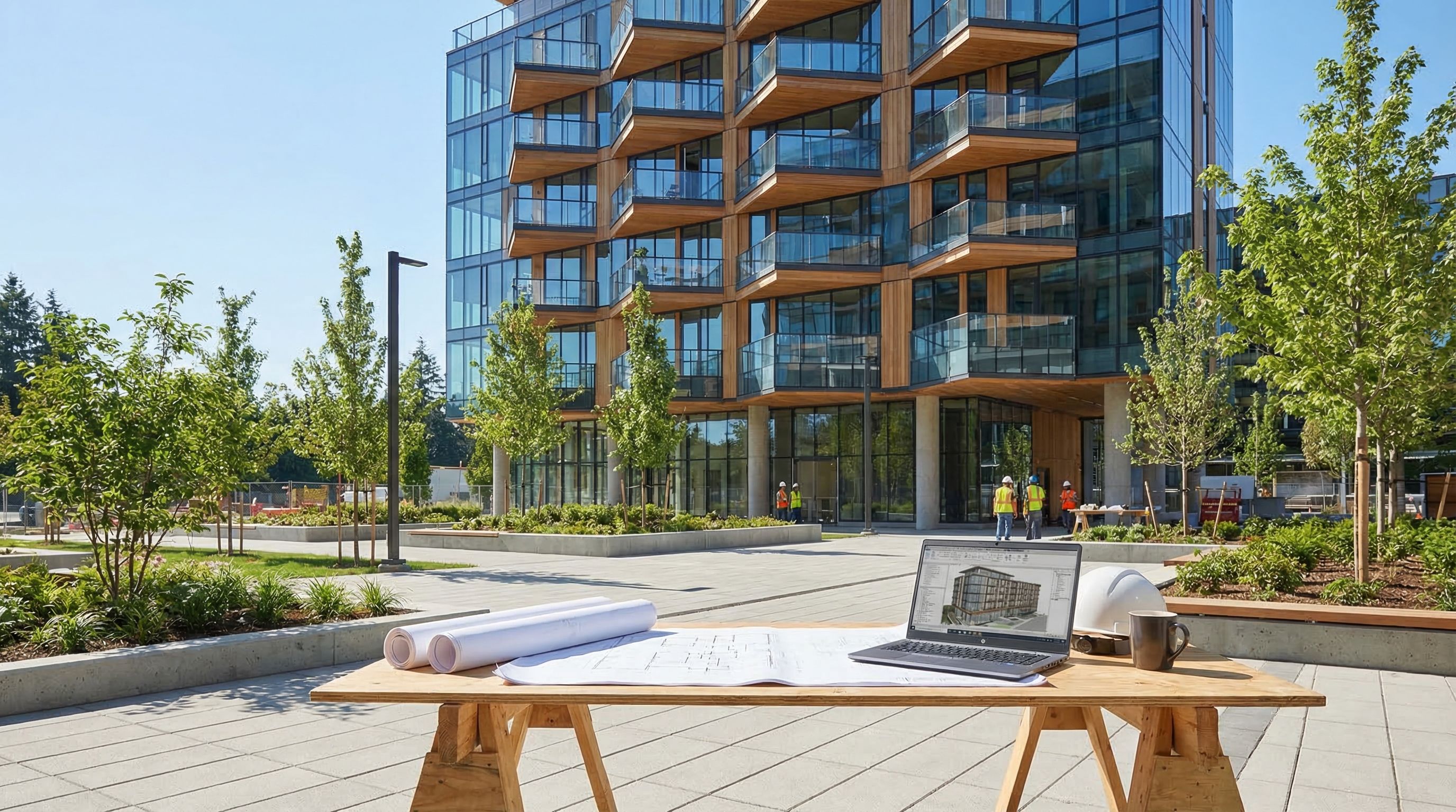 Edificación moderna diseñada con expediente técnico integral