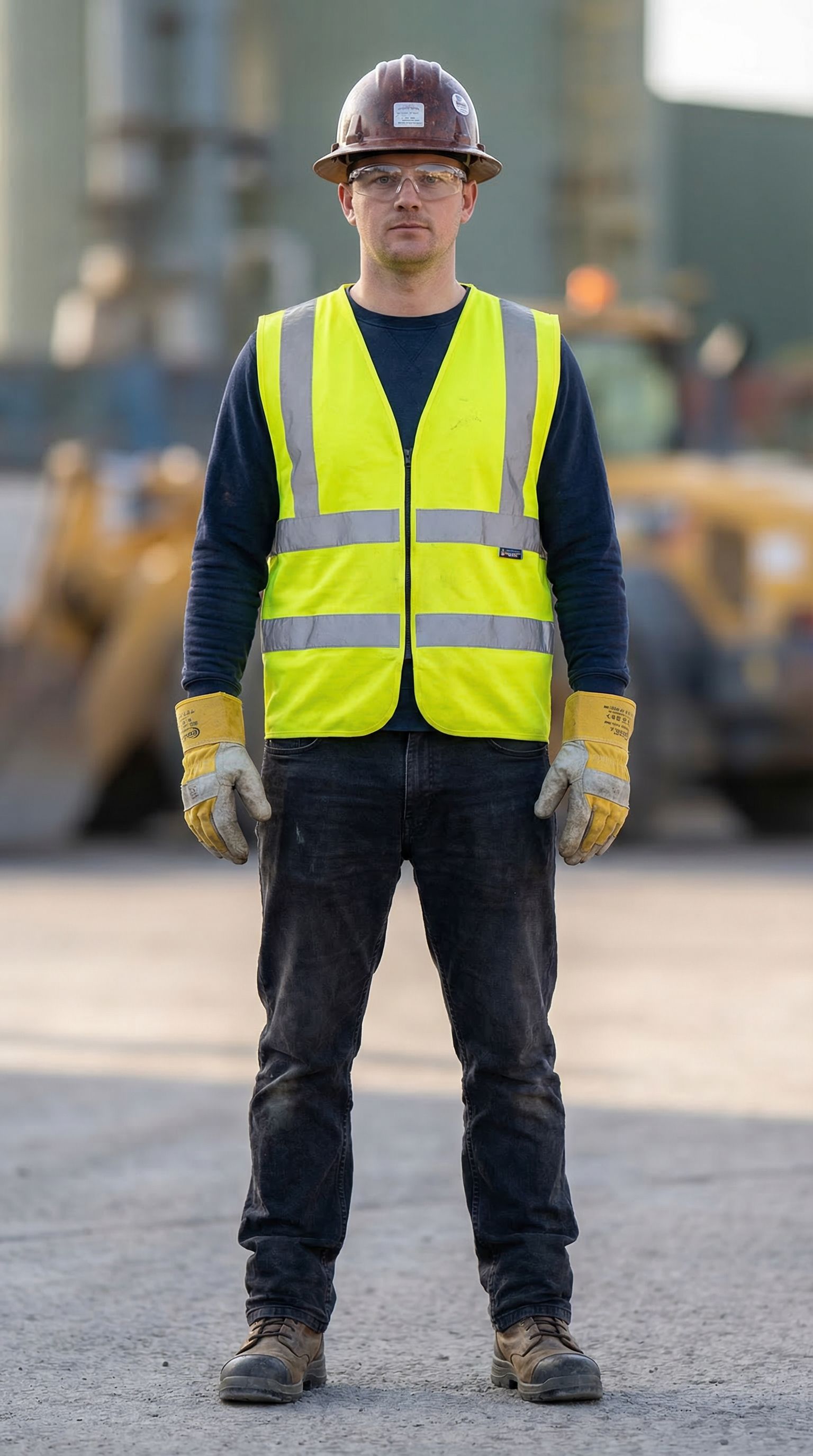 Trabajador con Equipo de Protección Personal completo